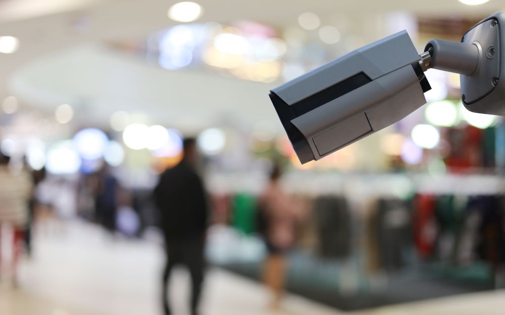 Caméra surveillance d'une entreprise